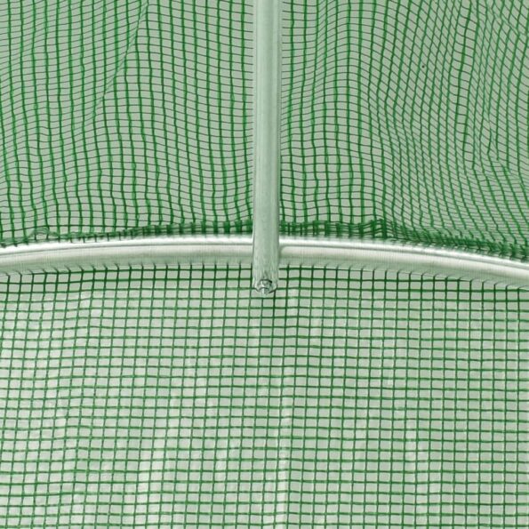 vidaXL Fóliovník s oceľovým rámom zelený 6 m² 3x2x2 m – Obrázok 9