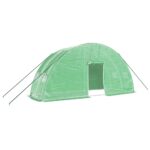 vidaXL Fóliovník s oceľovým rámom zelený 12 m² 6x2x2,85 m – Obrázok 2
