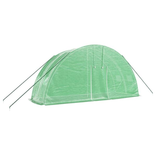 vidaXL Fóliovník s oceľovým rámom zelený 12 m² 6x2x2,85 m – Obrázok 3