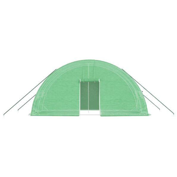 vidaXL Fóliovník s oceľovým rámom zelený 12 m² 6x2x2,85 m – Obrázok 4