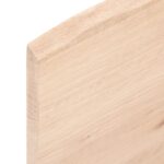 vidaXL Stolová doska 100x60x2 cm, neošetrený dubový masív, živé hrany – Obrázok 3