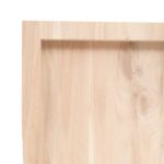 vidaXL Stolová doska 100x60x(2-4) cm neošetrený dubový masív – Obrázok 6