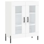 vidaXL Komoda biela 69,5x34x90 cm kompozitné drevo – Obrázok 2