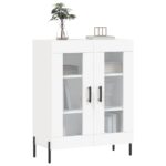 vidaXL Komoda biela 69,5x34x90 cm kompozitné drevo – Obrázok 3