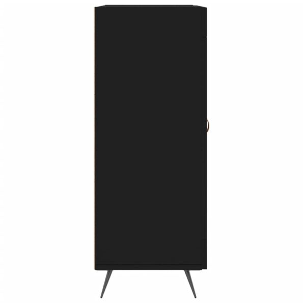 vidaXL Komoda čierna 69,5x34x90 cm kompozitné drevo – Obrázok 7