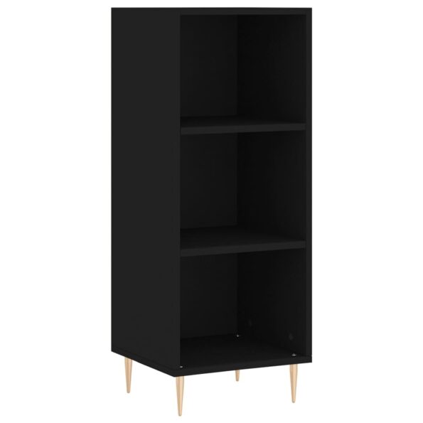 vidaXL Komoda čierna 34,5x32,5x90 cm kompozitné drevo – Obrázok 2