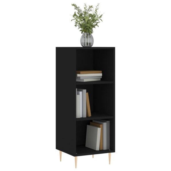 vidaXL Komoda čierna 34,5x32,5x90 cm kompozitné drevo – Obrázok 3