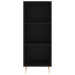 vidaXL Komoda čierna 34,5x32,5x90 cm kompozitné drevo – Obrázok 4