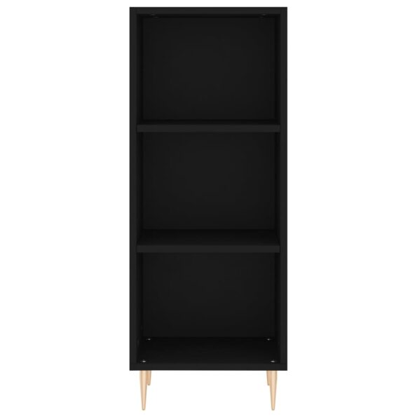 vidaXL Komoda čierna 34,5x32,5x90 cm kompozitné drevo – Obrázok 4