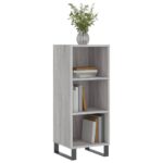 vidaXL Komoda sivý dub sonoma 34,5x32,5x90 cm kompozitné drevo – Obrázok 2
