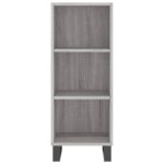 vidaXL Komoda sivý dub sonoma 34,5x32,5x90 cm kompozitné drevo – Obrázok 3