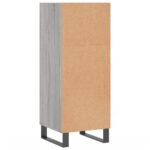 vidaXL Komoda sivý dub sonoma 34,5x32,5x90 cm kompozitné drevo – Obrázok 5