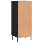 vidaXL Komoda čierna 34,5x34x90 cm spracované drevo – Obrázok 8