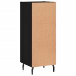 vidaXL Komoda čierna 34,5x34x90 cm spracované drevo – Obrázok 8