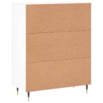 vidaXL Komoda biela 69,5x34x90 cm kompozitné drevo – Obrázok 8
