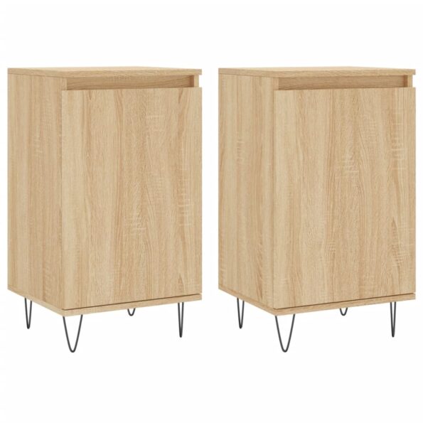 vidaXL Komody 2 ks dub sonoma 40x35x70 cm kompozitné drevo – Obrázok 2