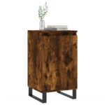 vidaXL Komoda dymový dub 40x35x70 cm kompozitné drevo – Obrázok 3