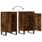 vidaXL Komoda dymový dub 40x35x70 cm kompozitné drevo – Obrázok 9