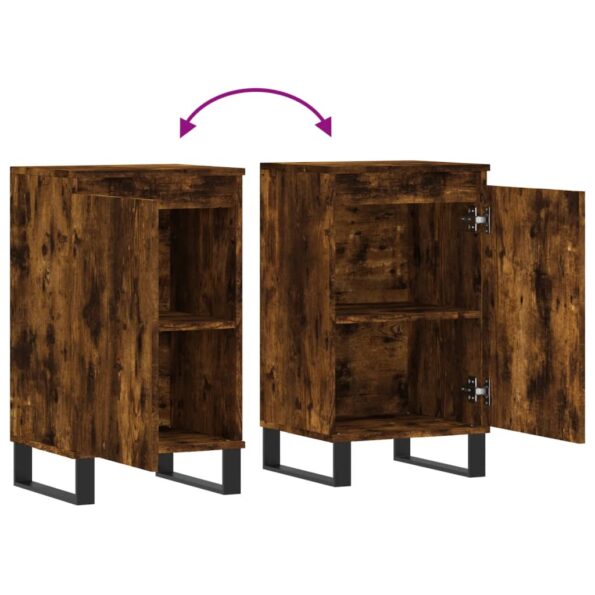 vidaXL Komoda dymový dub 40x35x70 cm kompozitné drevo – Obrázok 9