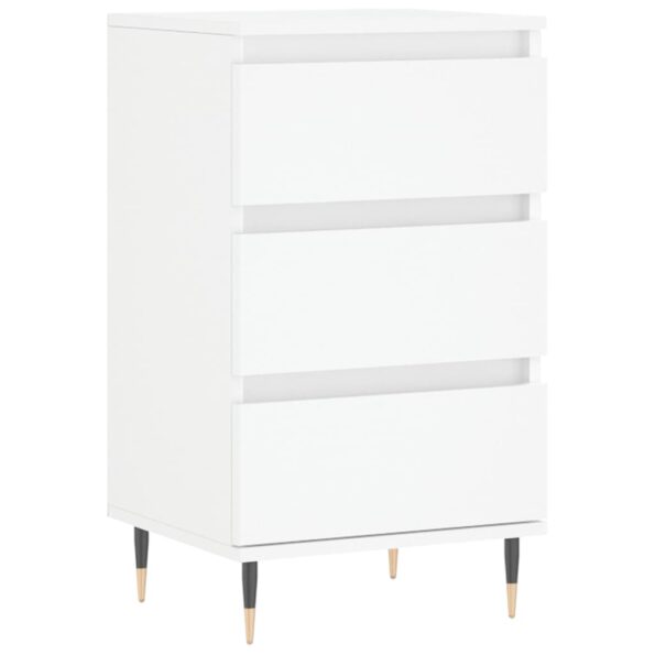 vidaXL Komoda biela 40x35x70 cm kompozitné drevo – Obrázok 2