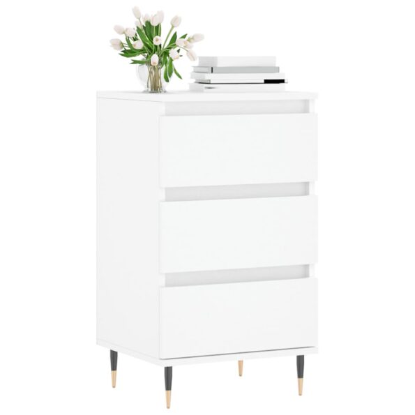 vidaXL Komoda biela 40x35x70 cm kompozitné drevo – Obrázok 3