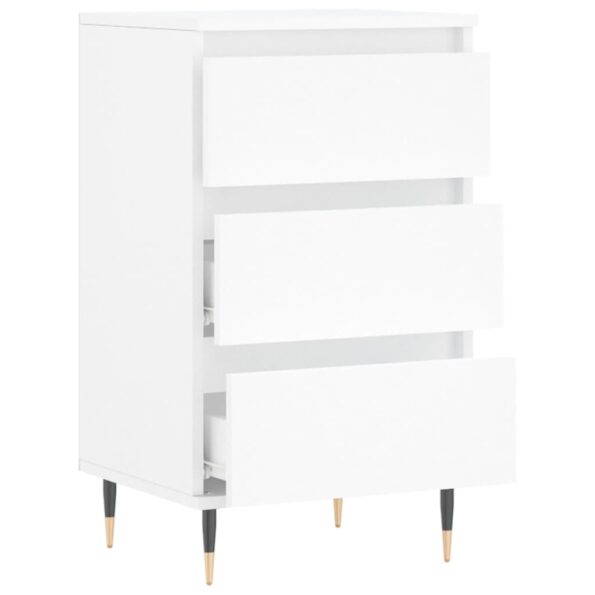 vidaXL Komoda biela 40x35x70 cm kompozitné drevo – Obrázok 6
