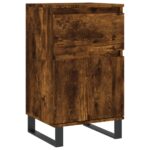 vidaXL Komoda dymový dub 40x35x70 cm kompozitné drevo – Obrázok 2