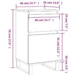 vidaXL Komoda dymový dub 40x35x70 cm kompozitné drevo – Obrázok 12