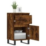 vidaXL Komoda dymový dub 40x35x70 cm kompozitné drevo – Obrázok 4