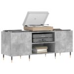vidaXL Skrinka na platne betónovosivá 121x38x48 cm kompozitné drevo – Obrázok 3