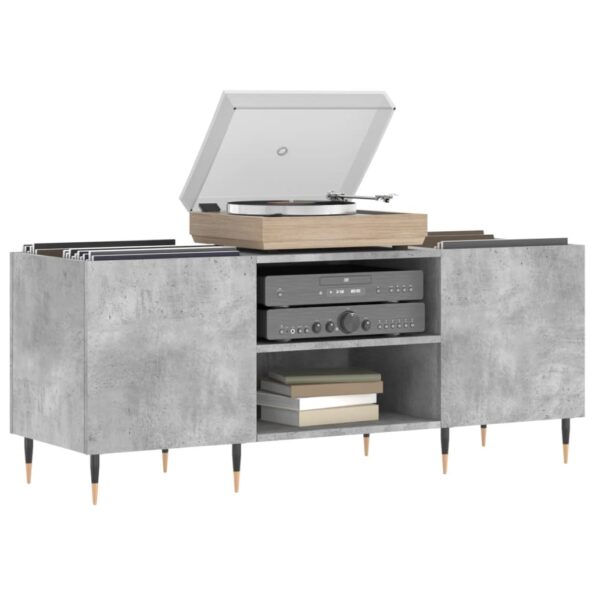 vidaXL Skrinka na platne betónovosivá 121x38x48 cm kompozitné drevo – Obrázok 3