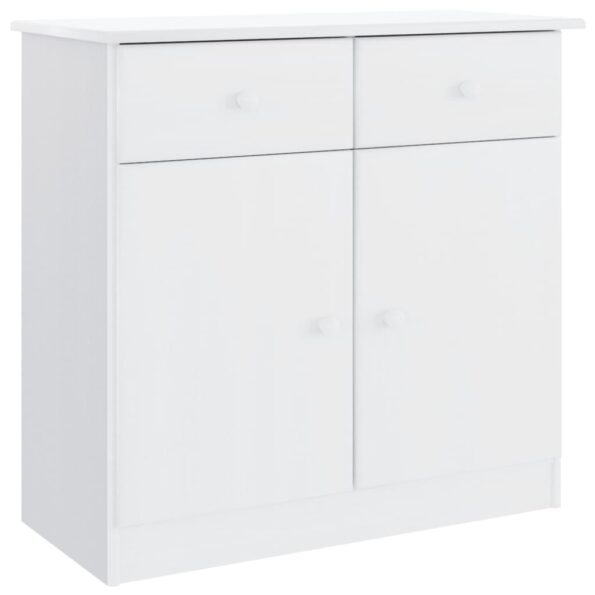 vidaXL Komoda ALTA, biela 77x35x73 cm, borovicový masív – Obrázok 2