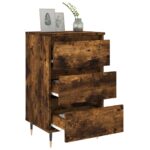 vidaXL Nočné stolíky 2 ks dymový dub 40x35x69 cm kompozitné drevo – Obrázok 4