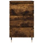 vidaXL Nočné stolíky 2 ks dymový dub 40x35x69 cm kompozitné drevo – Obrázok 5
