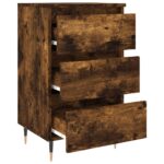 vidaXL Nočné stolíky 2 ks dymový dub 40x35x69 cm kompozitné drevo – Obrázok 6