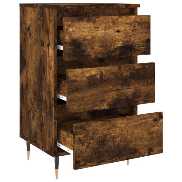 vidaXL Nočné stolíky 2 ks dymový dub 40x35x69 cm kompozitné drevo – Obrázok 6