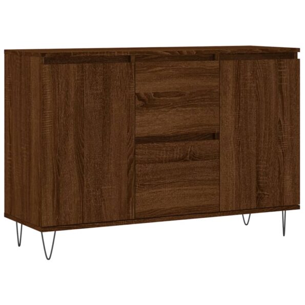 vidaXL Komoda hnedý dub 104x35x70 cm kompozitné drevo – Obrázok 2