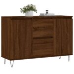 vidaXL Komoda hnedý dub 104x35x70 cm kompozitné drevo – Obrázok 3