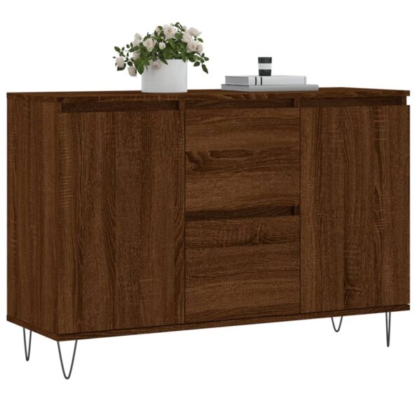 vidaXL Komoda hnedý dub 104x35x70 cm kompozitné drevo – Obrázok 3