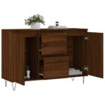 vidaXL Komoda hnedý dub 104x35x70 cm kompozitné drevo – Obrázok 4