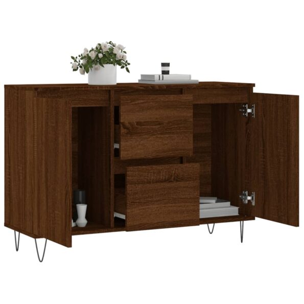 vidaXL Komoda hnedý dub 104x35x70 cm kompozitné drevo – Obrázok 4