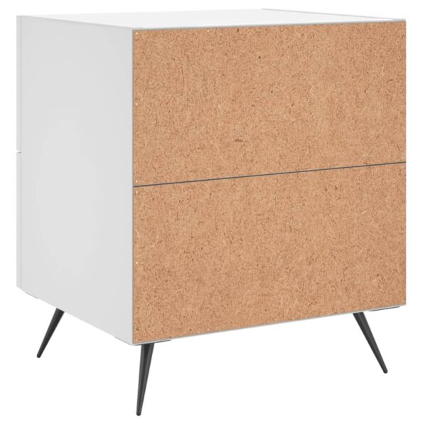 vidaXL Nočný stolík biely 40x35x47,5 cm kompozitné drevo – Obrázok 6