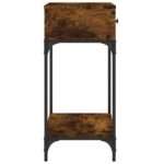vidaXL Konzolový stolík dymový dub 75 x 34,5 x 75 cm kompozitné drevo – Obrázok 5
