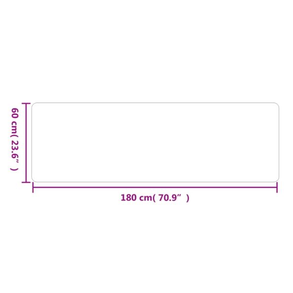 vidaXL Koberec behúň sivý 60x180 cm – Obrázok 6