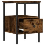 vidaXL Nočné stolíky 2 ks dymový dub 34x36x50 cm kompozitné drevo – Obrázok 6