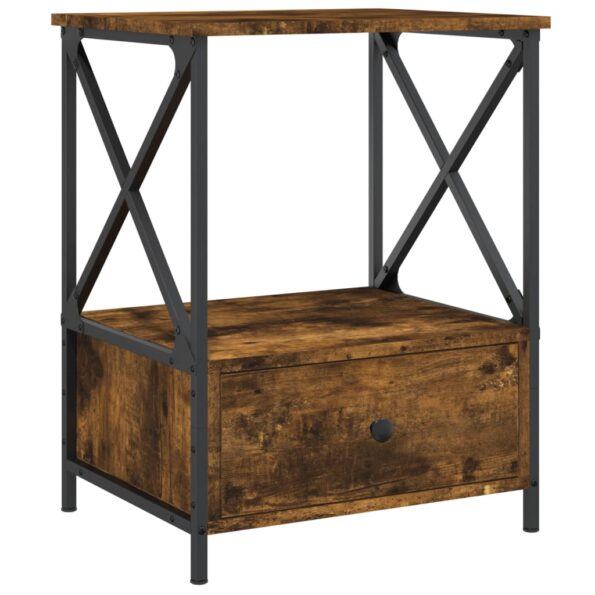 vidaXL Nočné stolíky 2 ks, tmavý dub 50x41x65 cm, kompozitné drevo – Obrázok 5