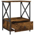 vidaXL Nočné stolíky 2 ks, tmavý dub 50x41x65 cm, kompozitné drevo – Obrázok 7