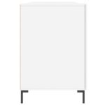 vidaXL Stôl lesklý biely 140x50x75 cm spracované drevo – Obrázok 7