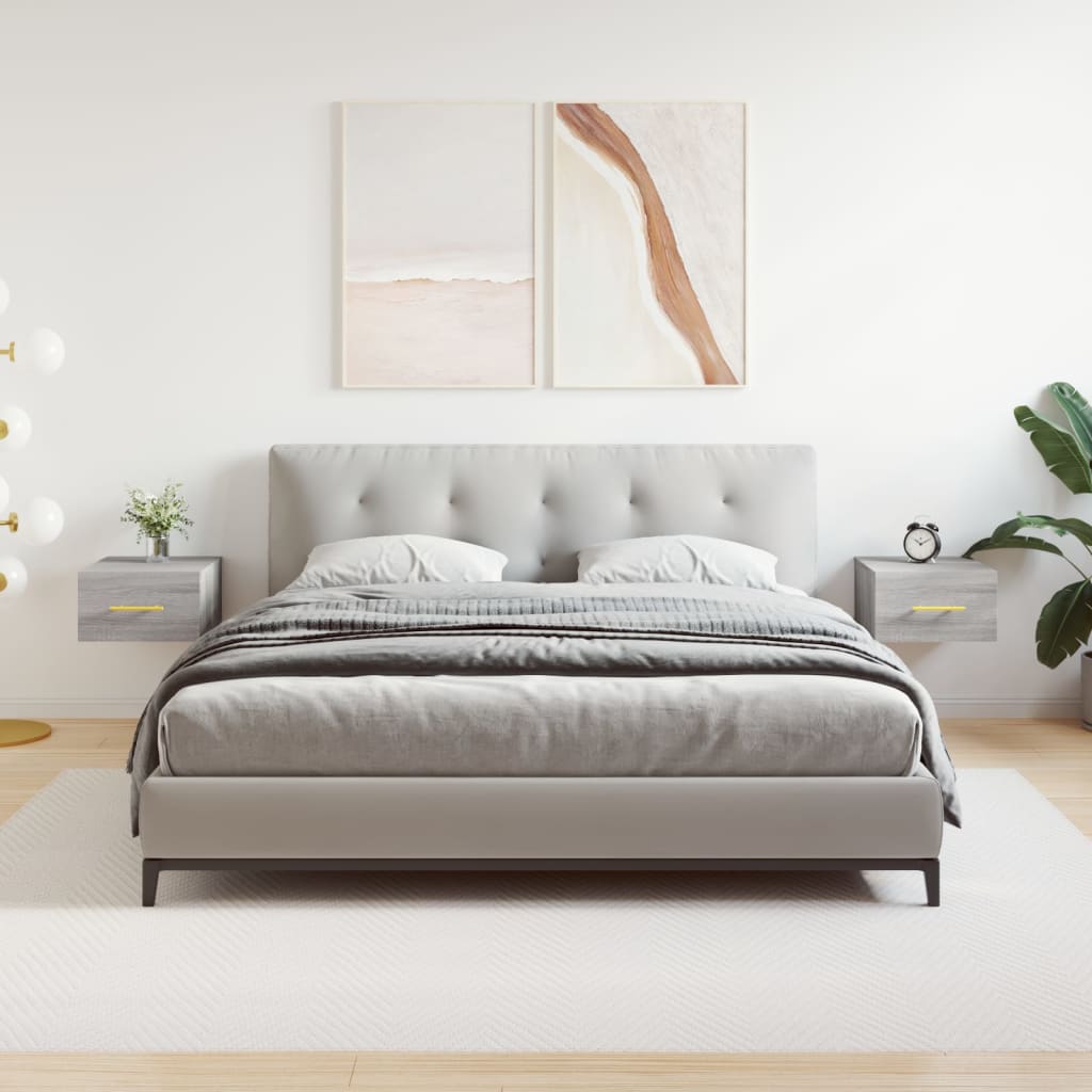VXL8720845946425_m_en_hd_1.jpg vidaXL Nástenné nočné stolíky 2 ks sivé sonoma 35x35x20 cm – Obrázok 1