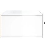 vidaXL Nástenné nočné stolíky 2 ks lesklé biele 35x35x20 cm – Obrázok 8